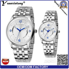 Yxl-557 2016 Fashion Stainless Steel Couple Watches Lovers Quartz Watch Gift Watches